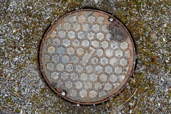 Avlopp Med Honungsmönster Locket — Stockfoto