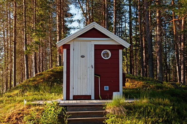 Lycksele Norrland Suède Juin 2021 Petit Sauna Nouvellement Construit Près — Photo