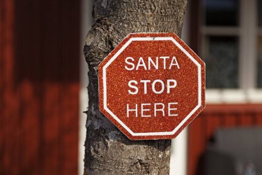 funny sign for the Christmas weekend clipart