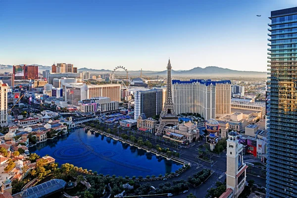 Las Vegas Nevada 2021 Panoramisch Uitzicht Las Vegas Strip — Stockfoto