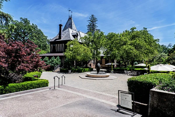 Napa Kalifornien Maj 2022 Det Historiska Rhen House Beringer Vineyards Stockfoto