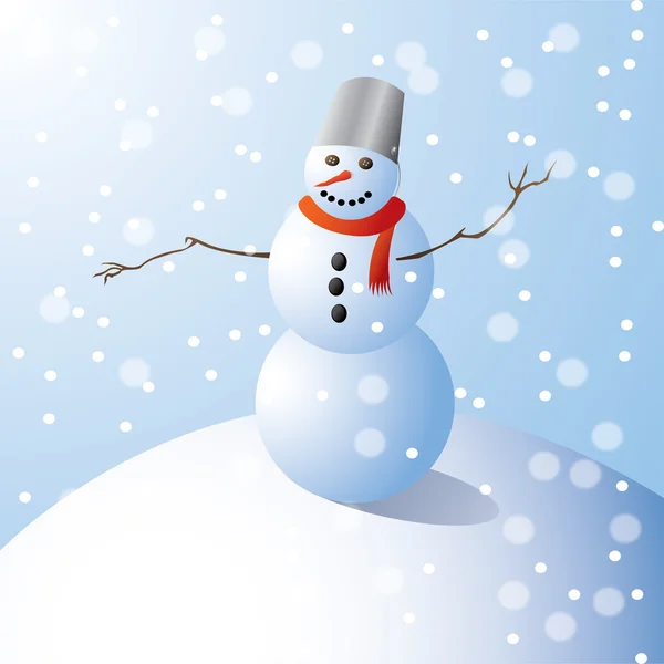 Snowman — Stock Vector