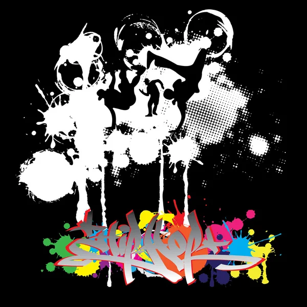 sylwetki tancerzy hip-hop