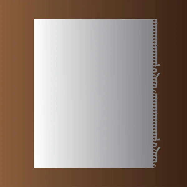 Papel de jaula vectorial en blanco sobre fondo de madera — Archivo Imágenes Vectoriales