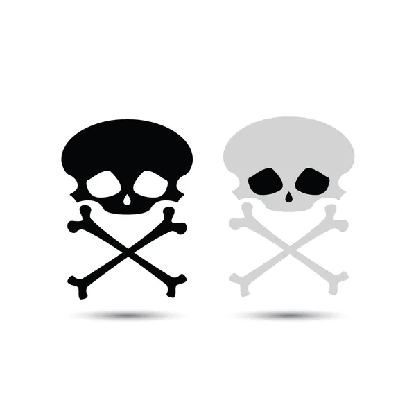 Vector skull and crossbones — Stockvector