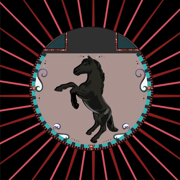 Cheval d'élevage — Image vectorielle