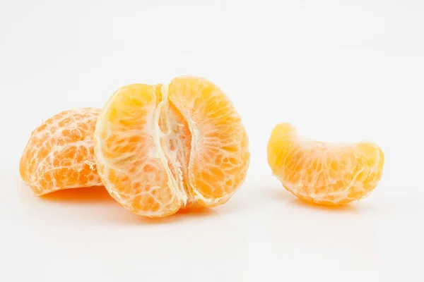Peeled mandarin orange,Tangerines,thai orange — Stock Photo, Image