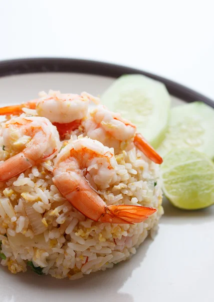 Arroz frito com camarão — Fotografia de Stock