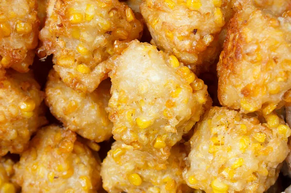 Crispy fried corn ball — Stock Photo, Image