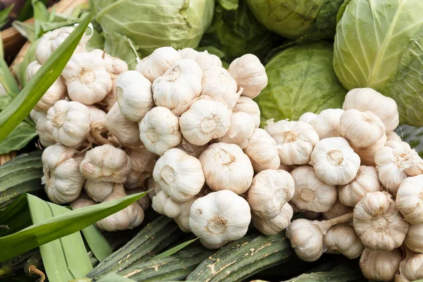 Ajos y verduras — Foto de Stock