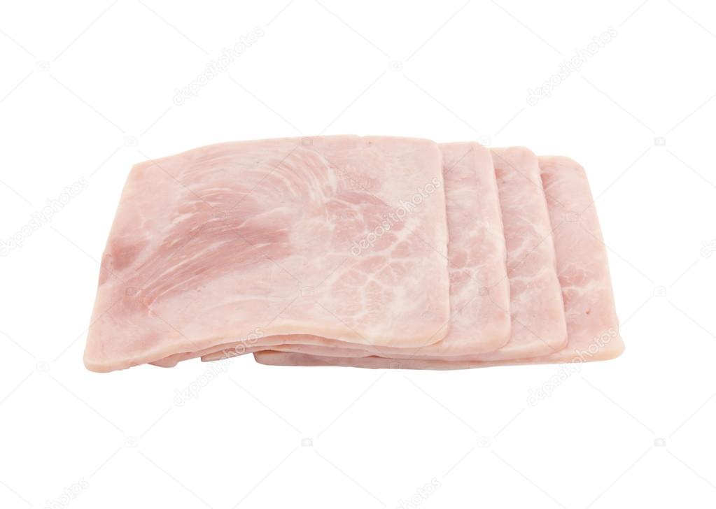 Ham isolated on a white background