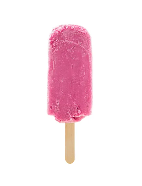 Lila popsicle på vit bakgrund — Stockfoto