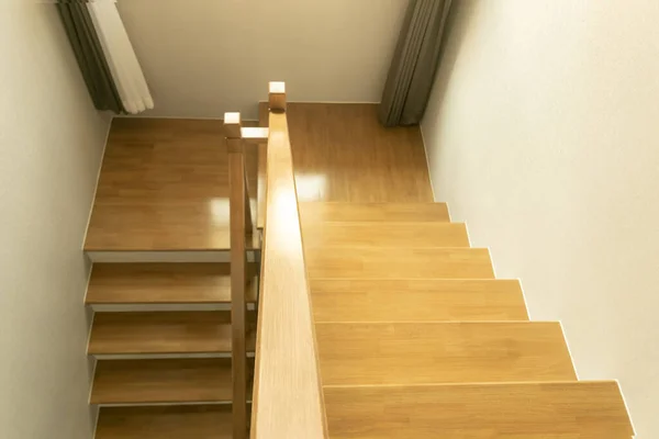 Wood Stairs New House Interior — Stock Photo, Image