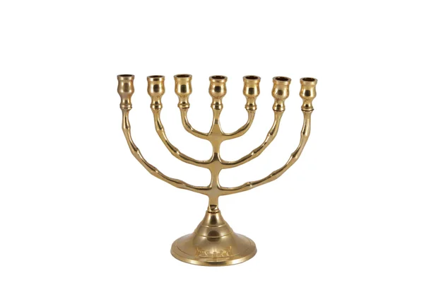 Golden Menorah — Stock Photo, Image