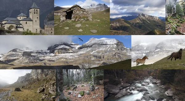 Berglandschap in de Pyreneeën van Spanje — Stockfoto