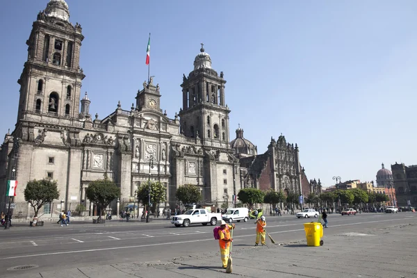 멕시코 시티의 광장 zocalo — 스톡 사진