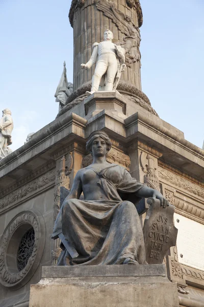 Пам'ятник в plaza del angel de la independencia в Мехіко — стокове фото
