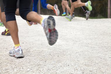 Ayakkabı koşucu bir spor yarış