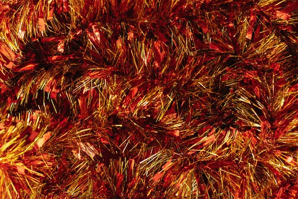 Glänsande Glitter Bokeh Röda Och Gyllene Färger Abstrakt Festlig Bakgrund Stockfoto