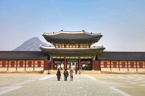 韩国首尔 kyongbokkung 宫 — 图库照片
