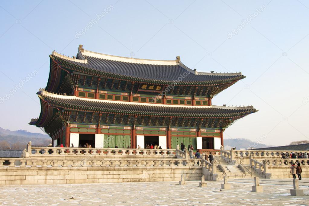 Kyongbokkung Palace in the city of Seoul Korea