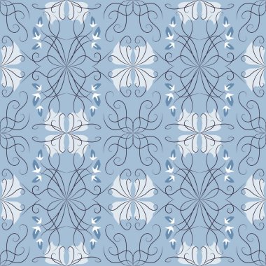 soluk mavi soyut, zarif, pürüzsüz vektör deseni