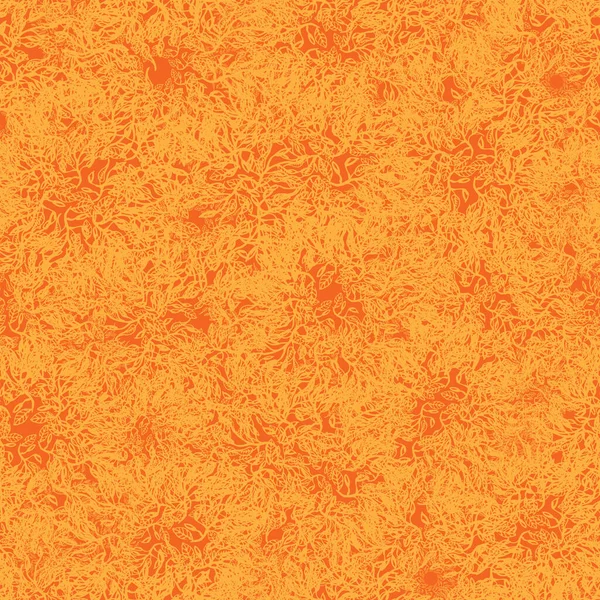 Orange foliage seamless vector sutumn pattern — Διανυσματικό Αρχείο