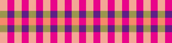 Pink Plaid Seamless Vector Pattern Borders All Prints Surface Print — ストックベクタ