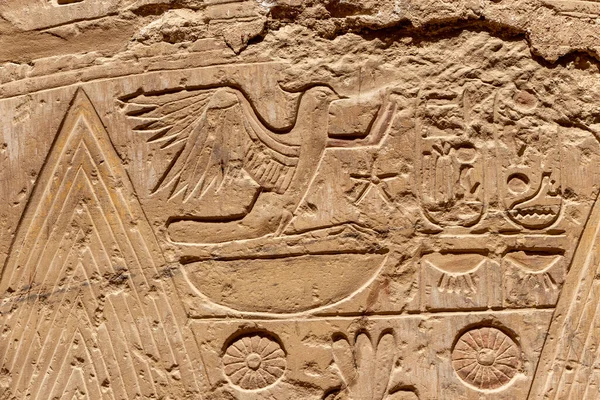 Ancient Egyptian Murals Writings Stone Walls Karnak Temple Luxor — Stock Photo, Image
