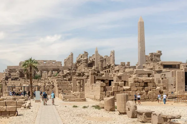 Louxor Égypte Septembre 2021 Complexe Temple Karnak Compose Certain Nombre — Photo