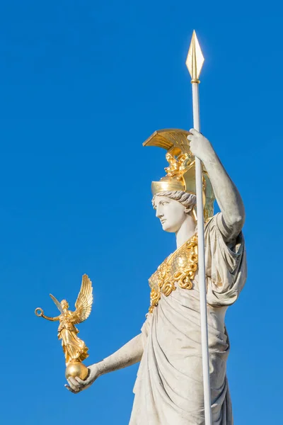 The ancient Greek Goddess Athena in front of Austrian Parliament Building