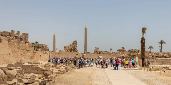 Louxor Égypte Avril 2019 Obélisque Thoutmôsis Obélisque Reine Hatchepsout Temple — Photo
