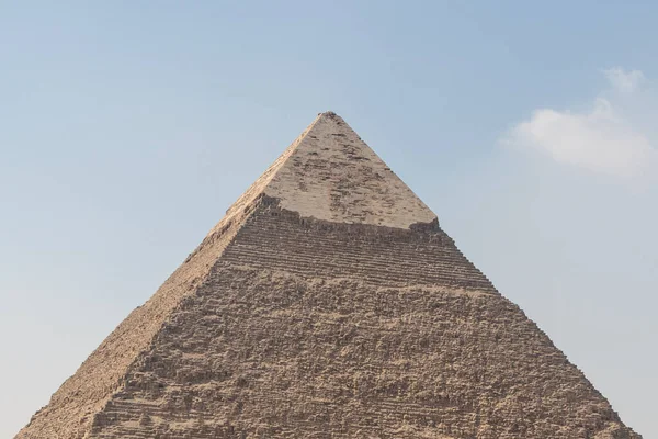 Πυραμίδα Του Khafre Chephren Είναι Δεύτερη Ψηλότερη Από Τις Αρχαίες — Φωτογραφία Αρχείου