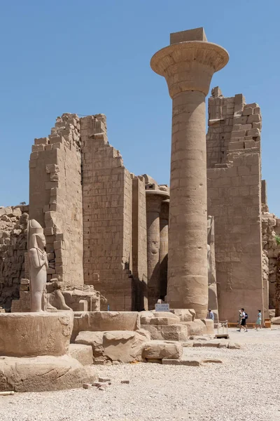 Louxor Égypte Septembre 2021 Complexe Temple Karnak Compose Certain Nombre — Photo