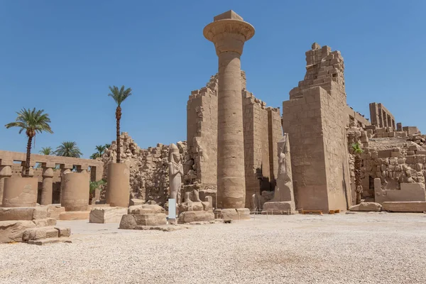 Complexe Temples Karnak Compose Certain Nombre Temples Chapelles Autres Bâtiments — Photo