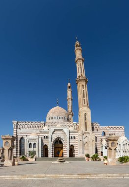 Mustafa Mosque is a large Islamic temple in Sharm El Sheikh, Sinai Peninsula, Egypt. Religion concept