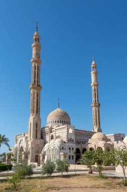 Mustafa Mosque a large Islamic temple in Sharm El Sheikh, Sinai peninsula, Egypt. Religion concept