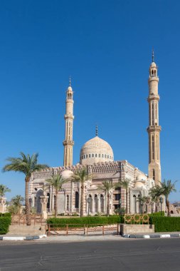 The Great Mosque of Mustafa is an Ottoman mosque with twin minarets in Sharm El Sheikh, Sinai Peninsula, Egypt.