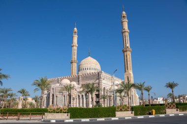 The Great Mosque of Mustafa is an Ottoman mosque with twin minarets in Sharm El Sheikh, Sinai Peninsula, Egypt.