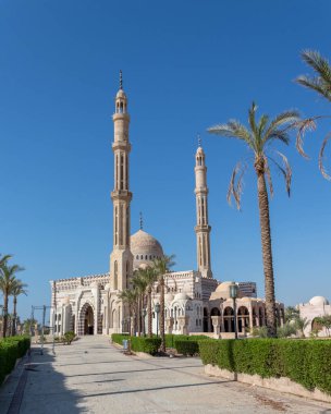 The Great Mosque of Mustafa is an Ottoman mosque with twin minarets in Sharm El Sheikh, Sinai Peninsula, Egypt.