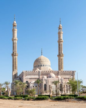 The Great Mosque of Mustafa is an Ottoman mosque with twin minarets in Sharm El Sheikh, Sinai Peninsula, Egypt.