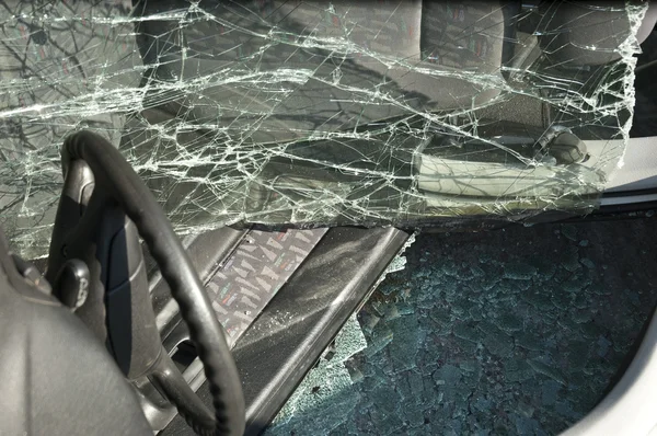 Crashed car close-up — Stock Photo, Image