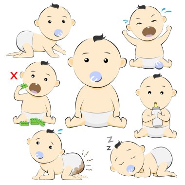 Bebek Set paketi karikatür