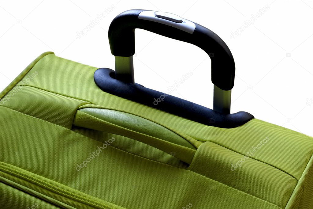 Suitcase, lime green
