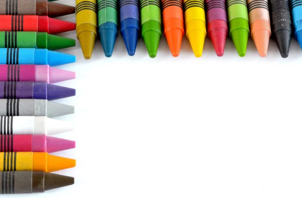 Colorful crayons,background — Stock Photo, Image