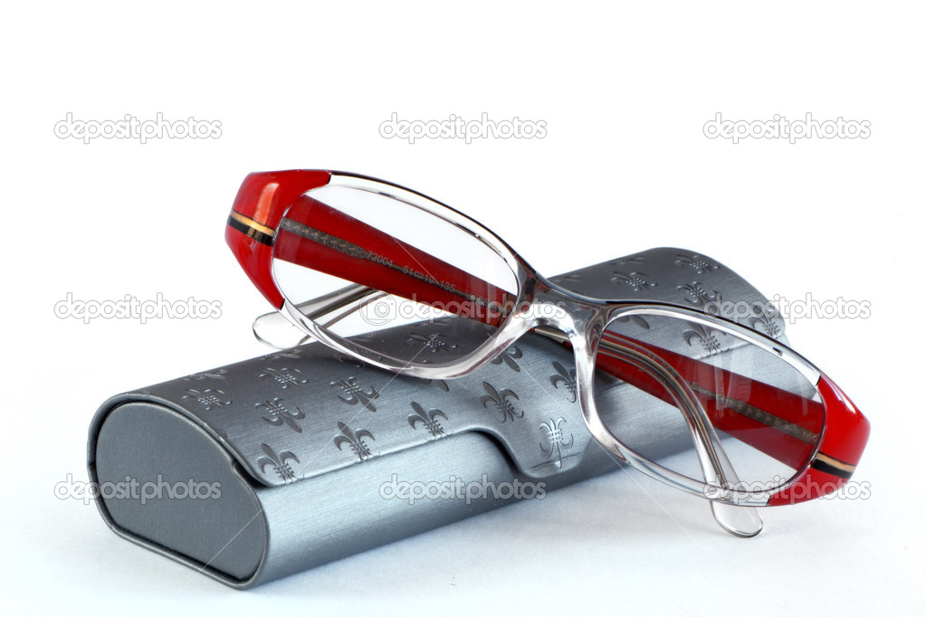 glasses and glasses case