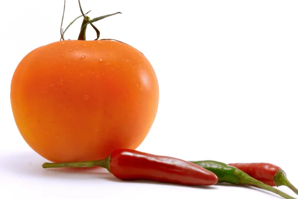 Tomate y chile chile — Foto de Stock
