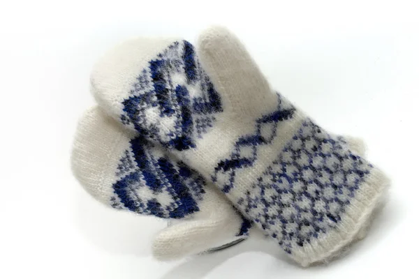 Mittens crocheted Stock Image