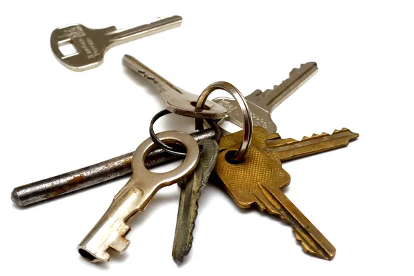 A bunch of old rusty keys — Stock Photo, Image