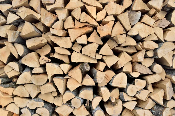 Pile de bois de chauffage — Photo